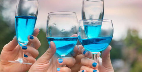 blue wine