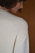 Load image into Gallery viewer, Chevron Knit Crewneck in Vanilla
