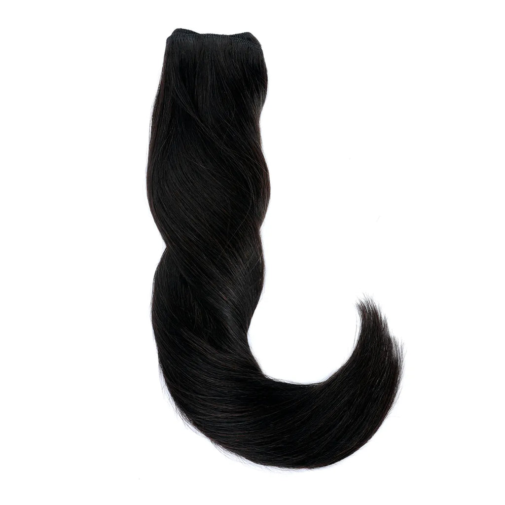 Straight Machine Weft in #1 (Jet Black) - Stardust Hair Extensions –  Stardust Hair Co