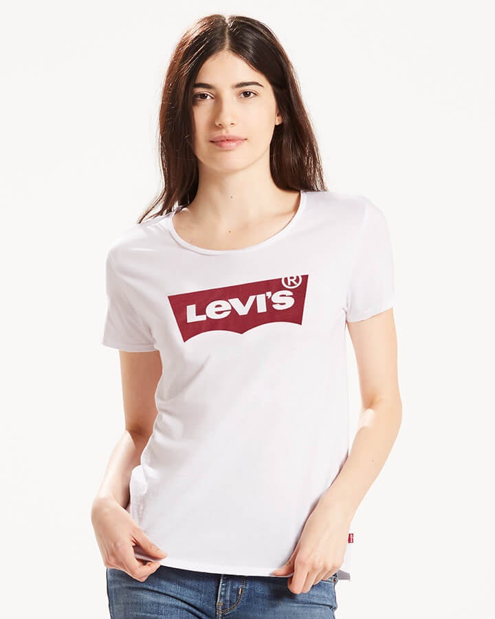 white levis tshirt women