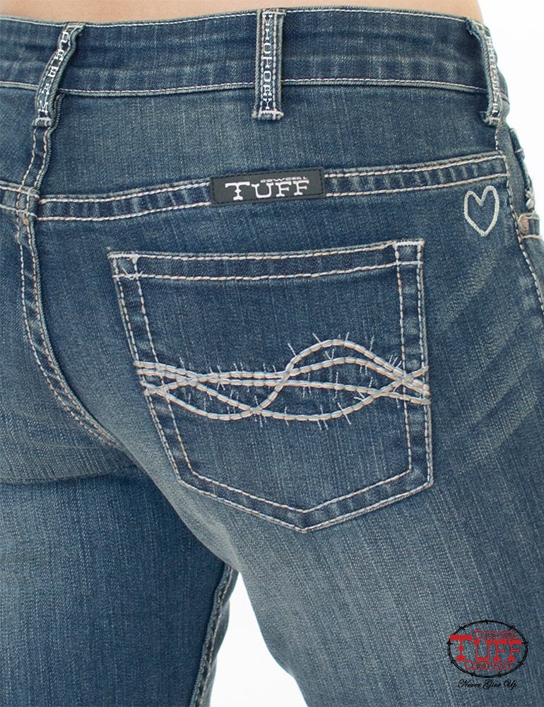 Womens Cowgirl Tuff Inspire Jeans Natural Waist Diamond K Country