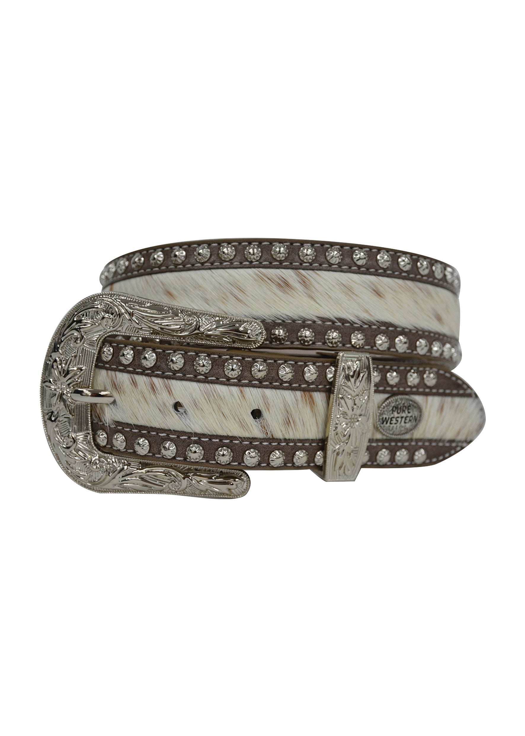 Women S Pure Western Brown Patsy Cowhide Insert Belt Diamond K