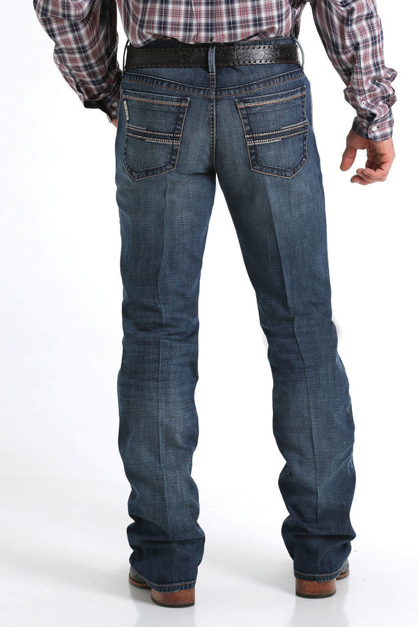 Men's Cinch Ian Dark Stone Wash Slim Fit Jeans - Diamond K Country