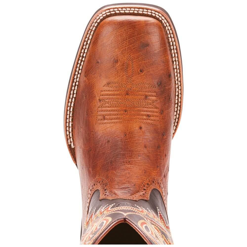Men's Ariat Quickdraw Horseman Boots in Ostrich Leather - Diamond K Country