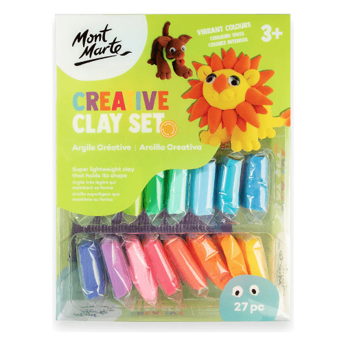 Mont Marte Clay Tool Set, 11 Piece. Selection of Clay Tools to Create Texture, Smooth, Cut and Carve Clay. Suitable for Use with Polymer, Earthenware