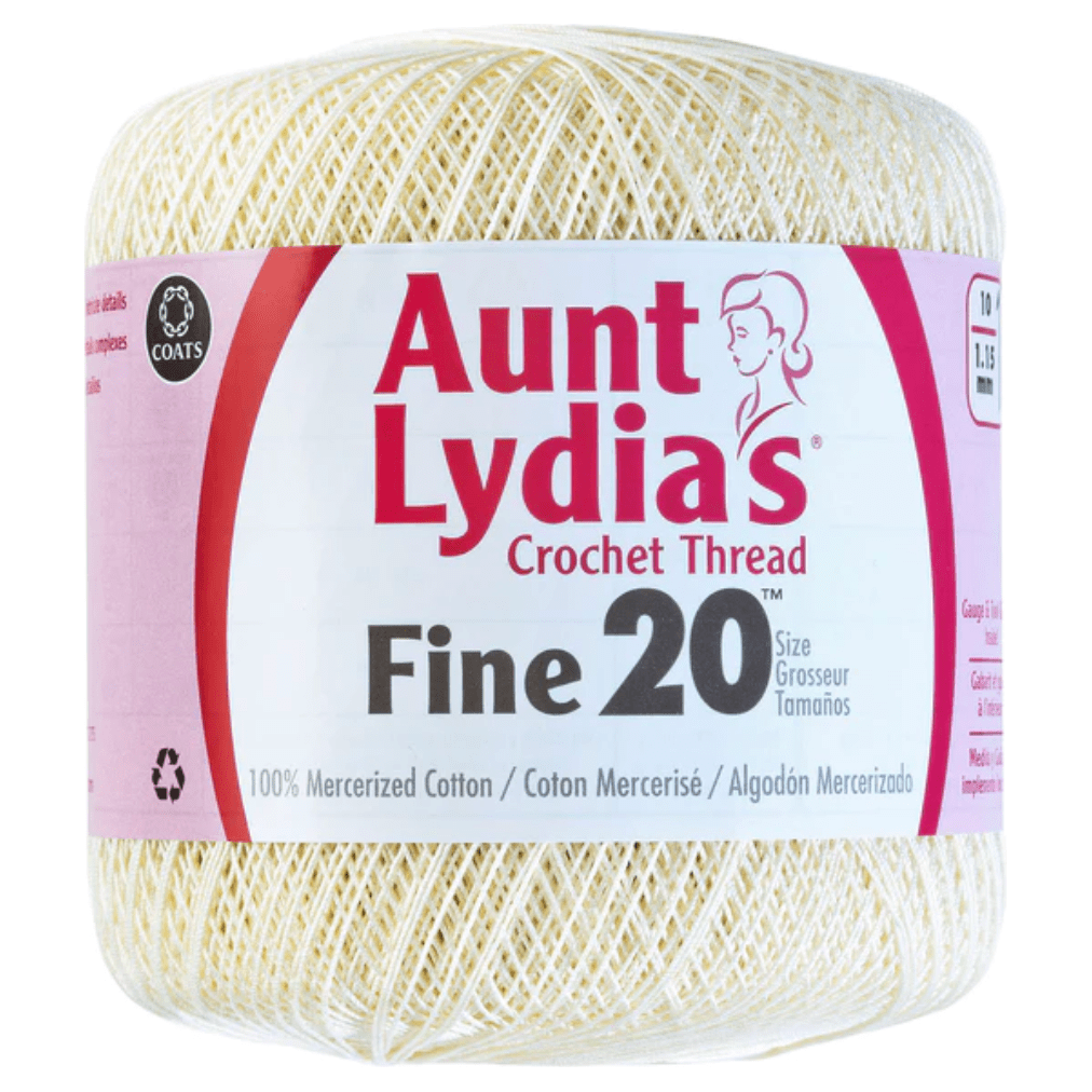 3-Pack - Aunt Lydia's Classic Crochet Thread - Natural - Size 10 Value Pack  - 1000 Yards Each