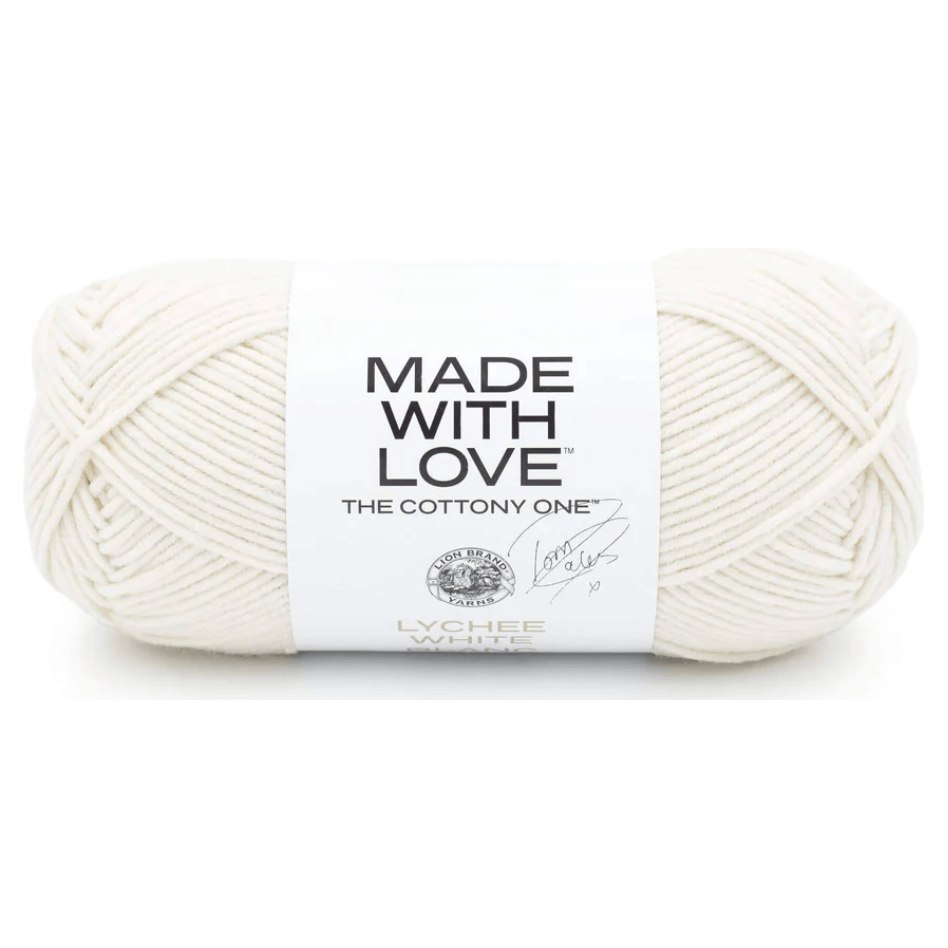 Lion Brand Cover Story Squish Stitch Yarn - Cloud White, 26 Yards