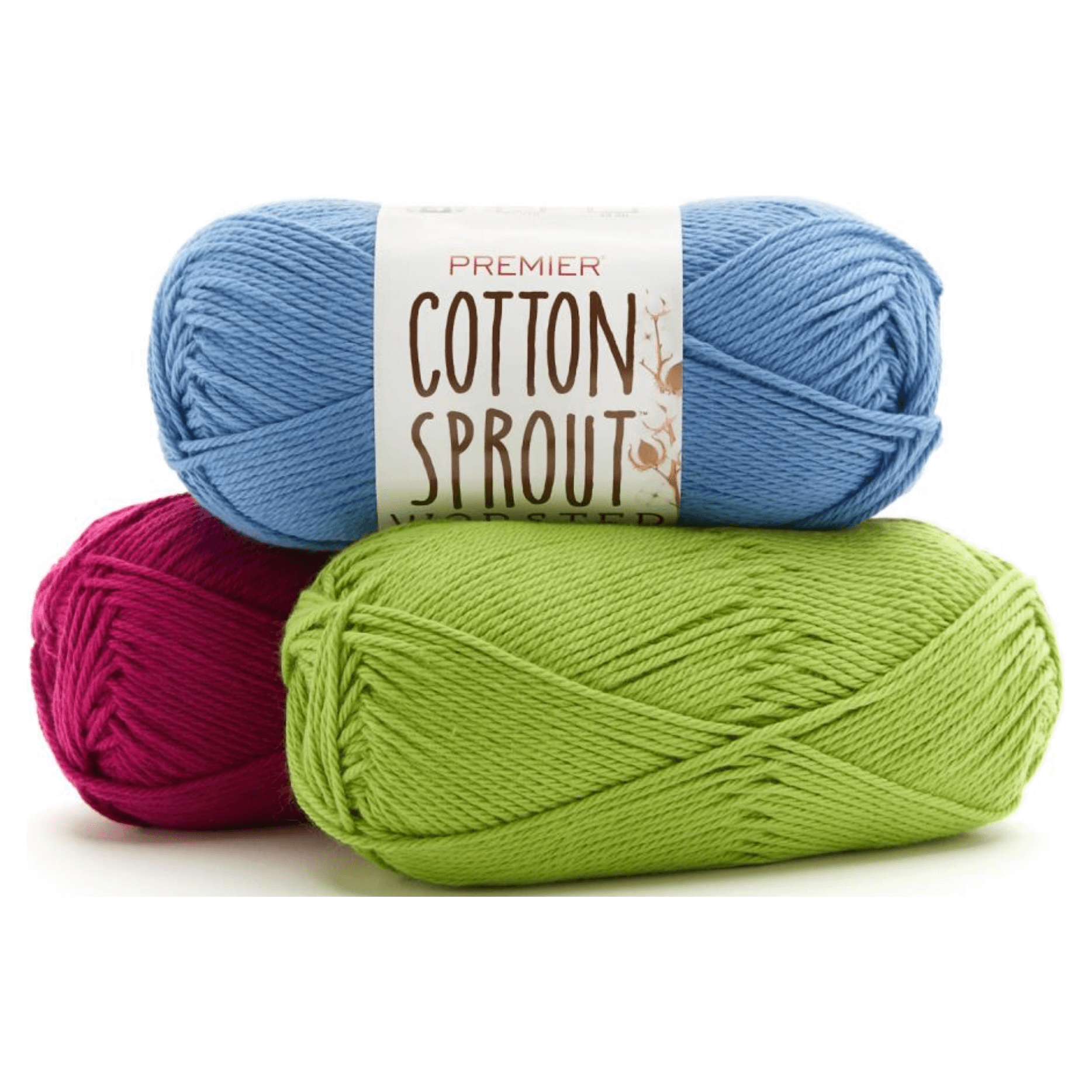  Premier Yarns Cotton Sprout DK, Natural Cotton Yarn