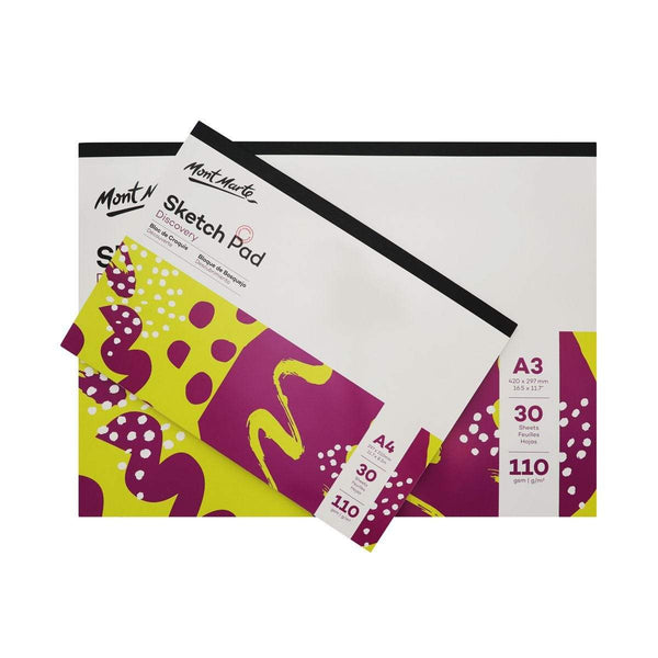 Discovery Sketch Pad 30 sheets 110gsm (2 sizes) CRAFT2U