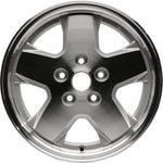 New 16 x 7 Silver Machined Wheel Rim For 2002-2007 Jeep Liberty