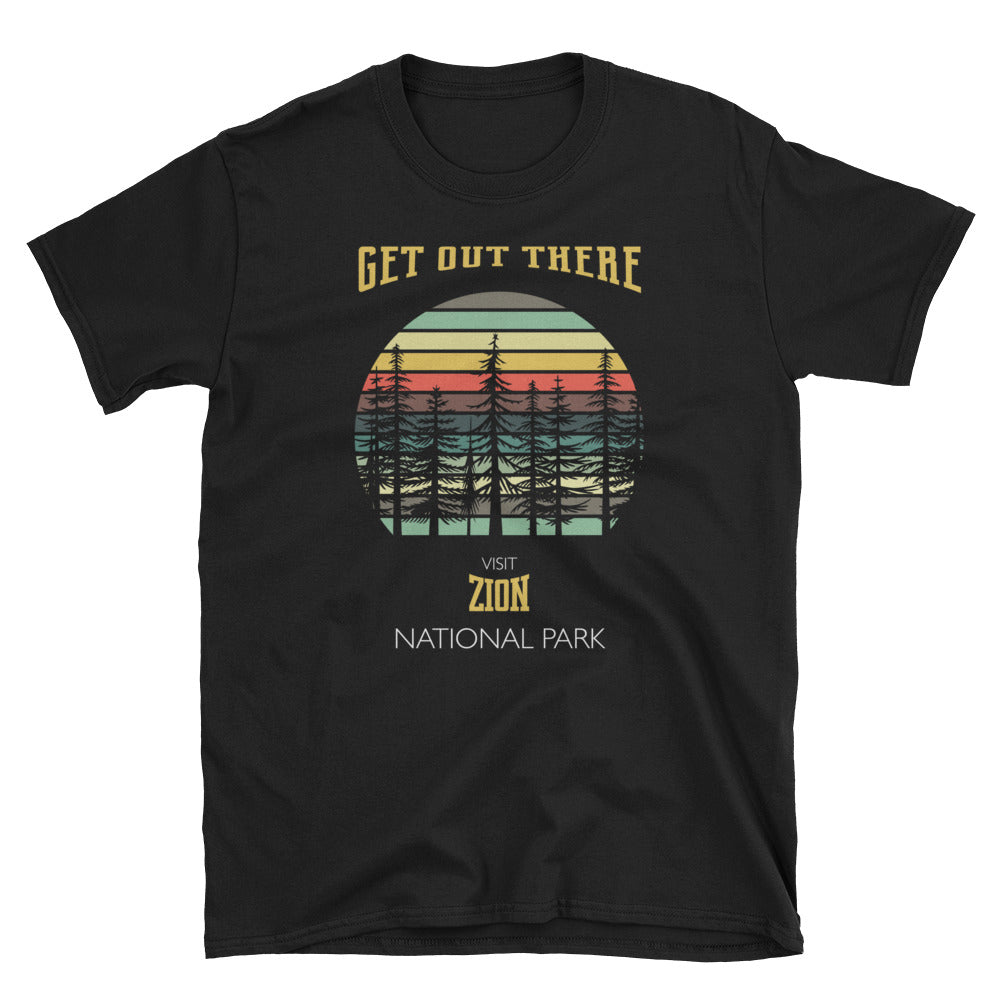 Zion National Park T-Shirt Retro Gift & Souvenir ...