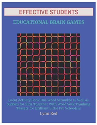 Effective Students Educational Brain Games: Great Activity Book Has Word Scramble