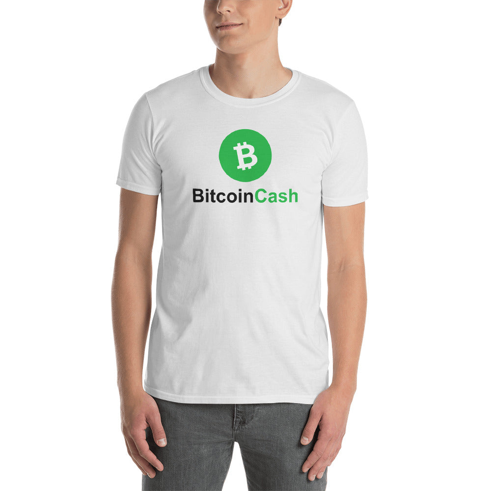 Bitcoin Cash T Shirt White Bitcoin Cash T Shirt Cryptogearly - 