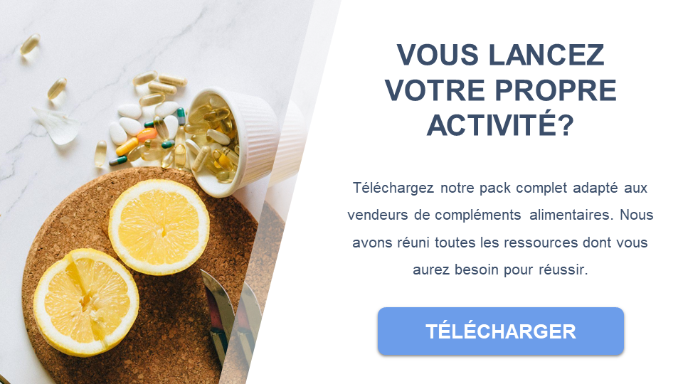 activité de vente de compléments alimentaires plan d