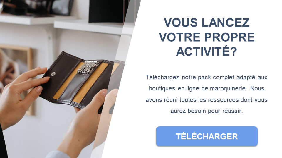 activité de vente e-commerce de maroquinerie plan d