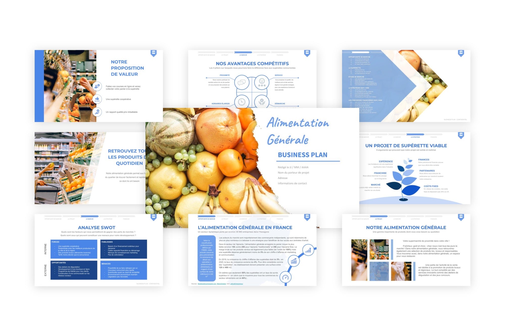 business plan distribution alimentaire