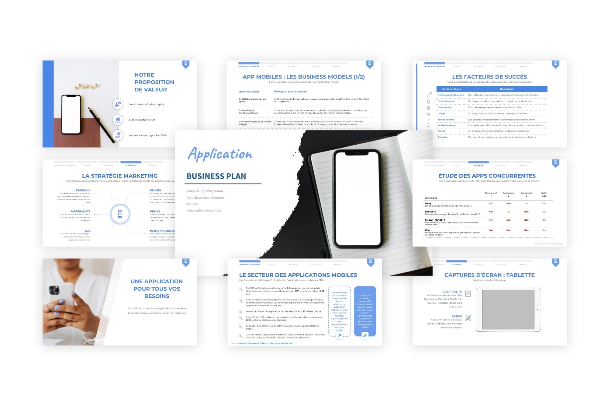 business plan pour application mobile