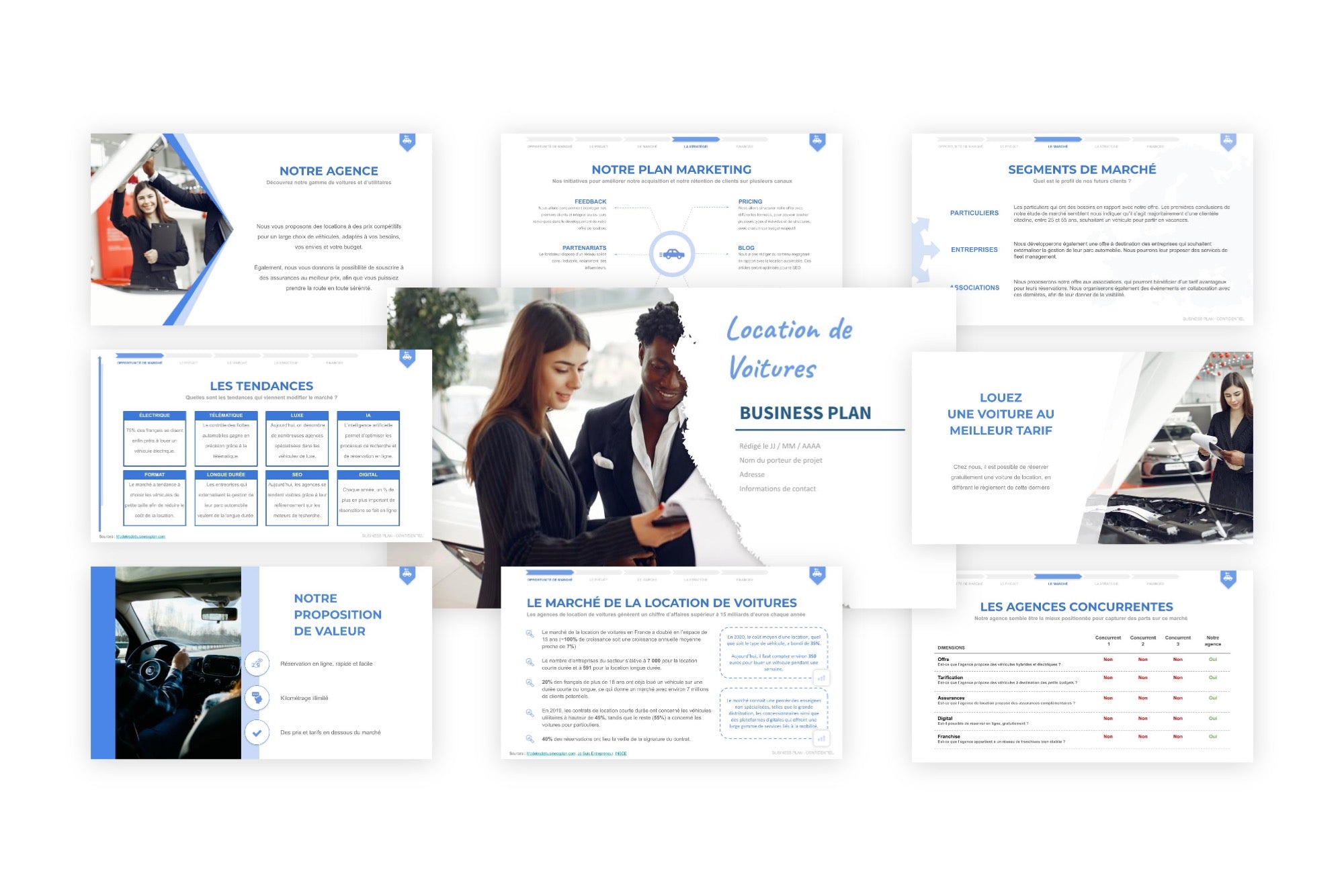 Votre Business Plan Location De Voitures 35 Pages A Telecharger