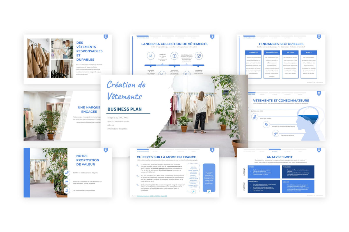 business plan creation marque vetement