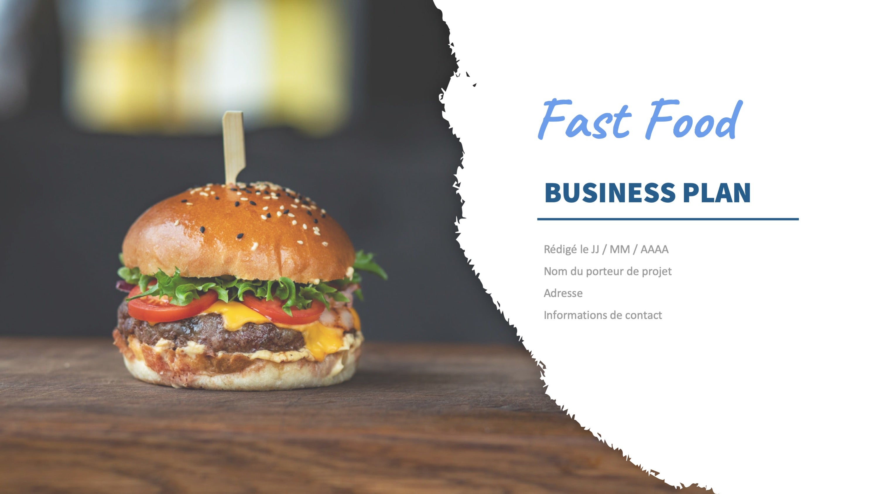 business plan d'un fast food