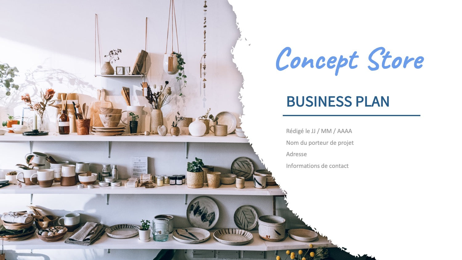 business plan concept store