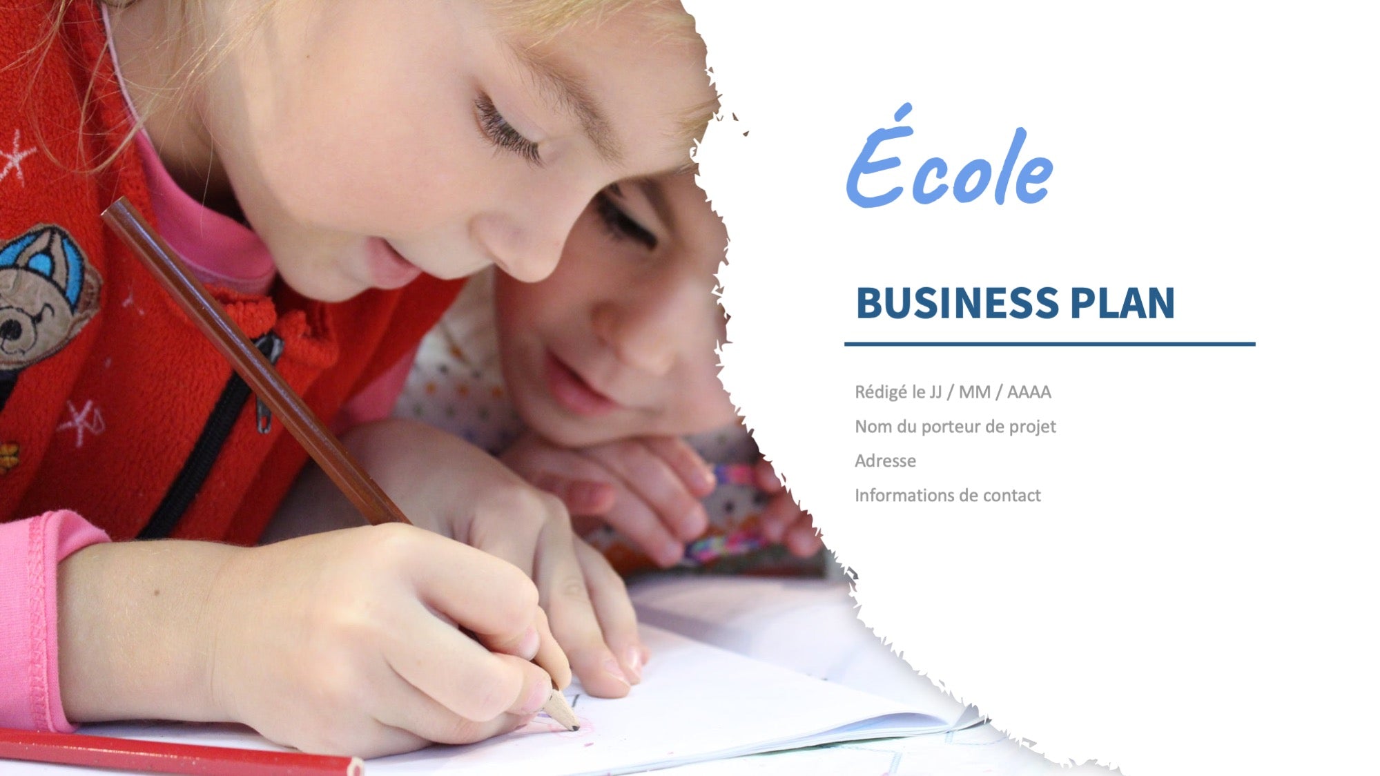 business plan école