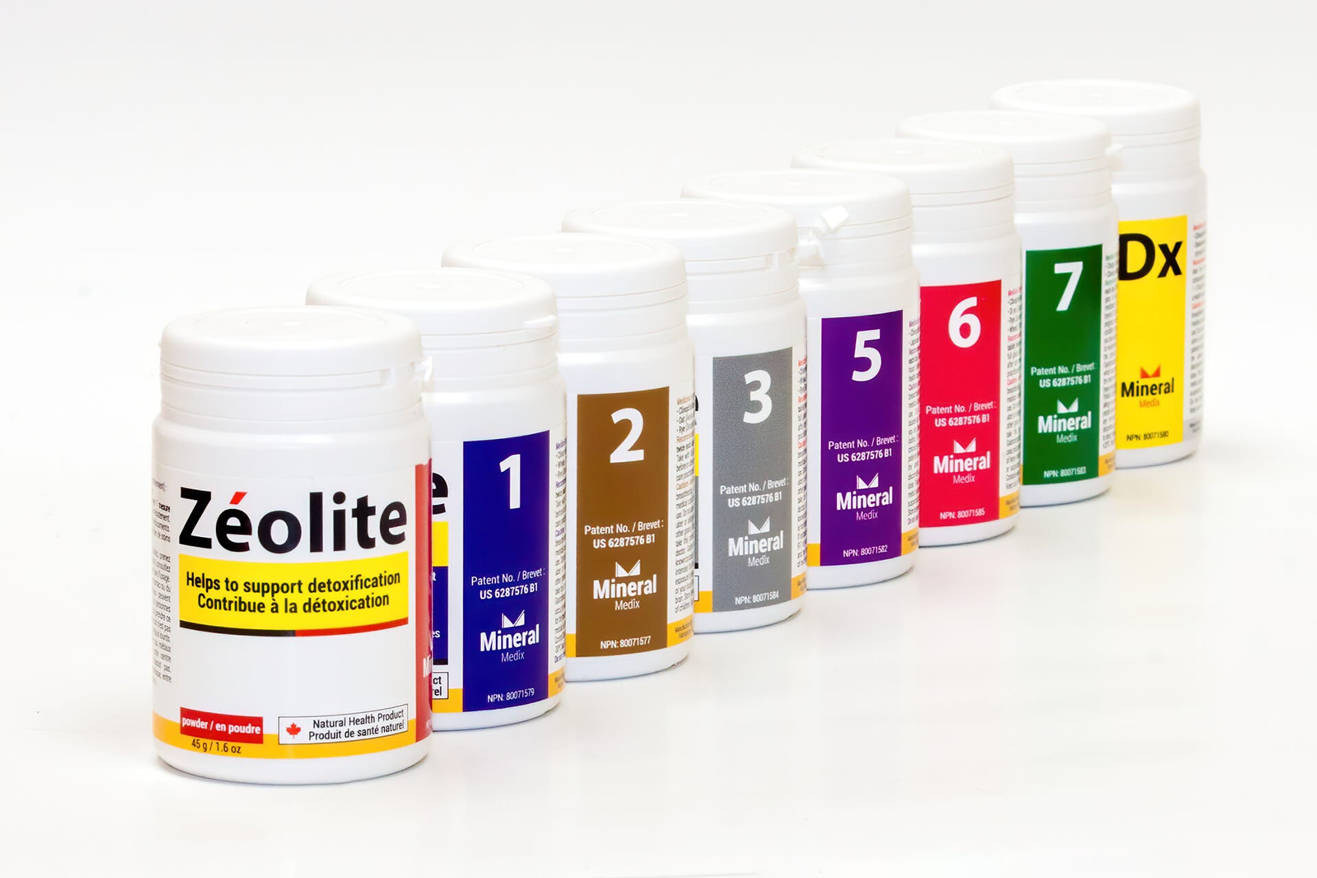 Zeolite product line by Mineral Medix