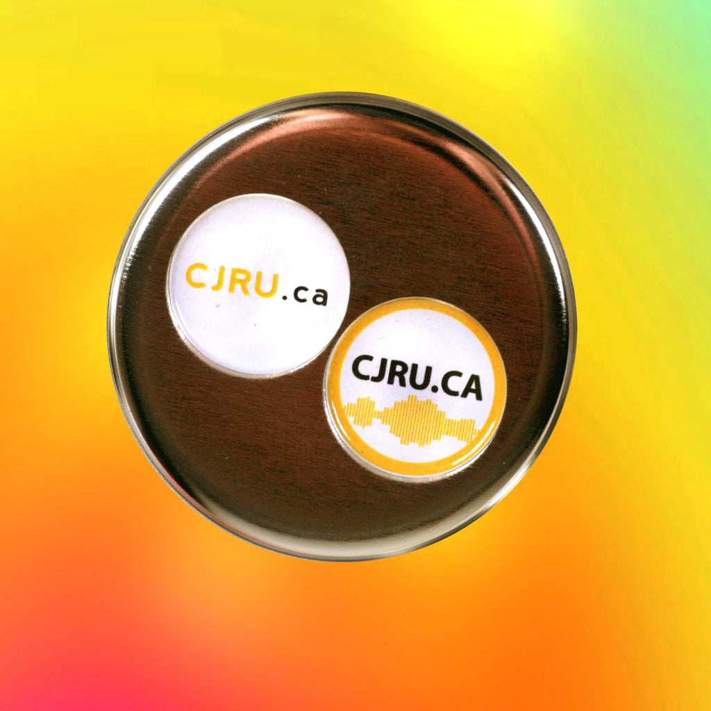 buttons for Ryerson radio station CJRU