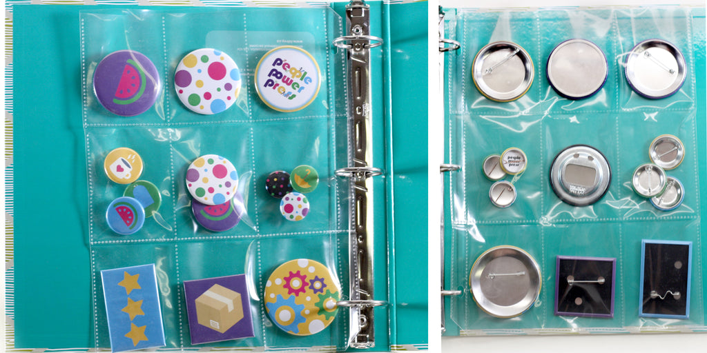 Button Display Binder Ideas on the People Power Press Blog