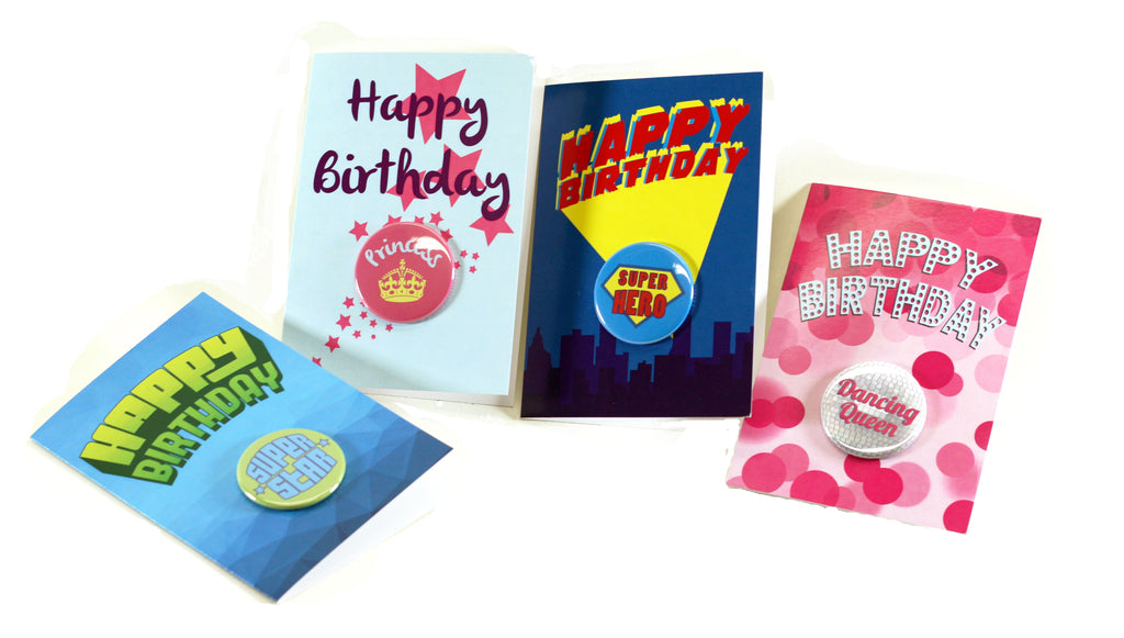 People Power Press Button Greeting Cards, Birthday Cards, Button Making Parts & Supplies, 
