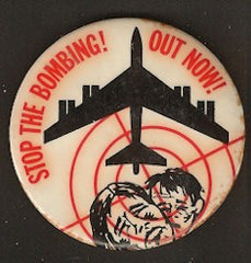 Vintage Vietnam War Pin-Back Button