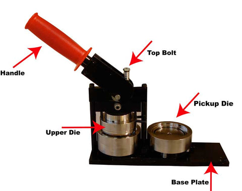 Image showing upper die in Tecre Button Maker