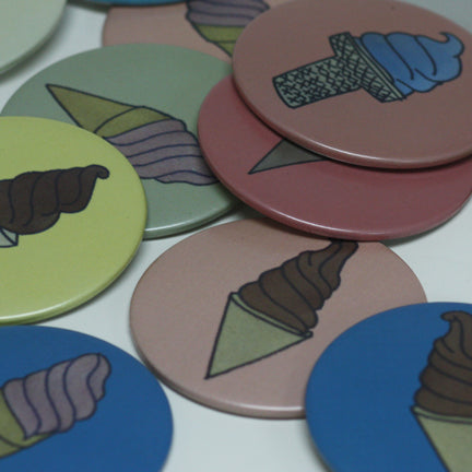 Custom Mirrors, Matte Buttons, Pinback-Button Parts