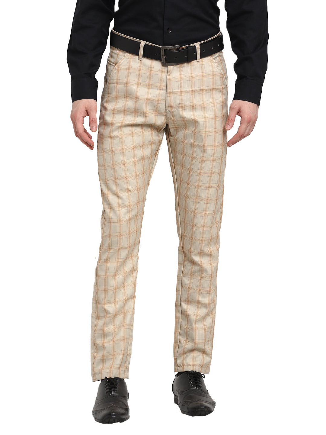 Brown Men Regular Fit Lightweight Casual Wear Full Length Cream Cotton Formal  Pant at Best Price in Navi Mumbai | Extreme Sports