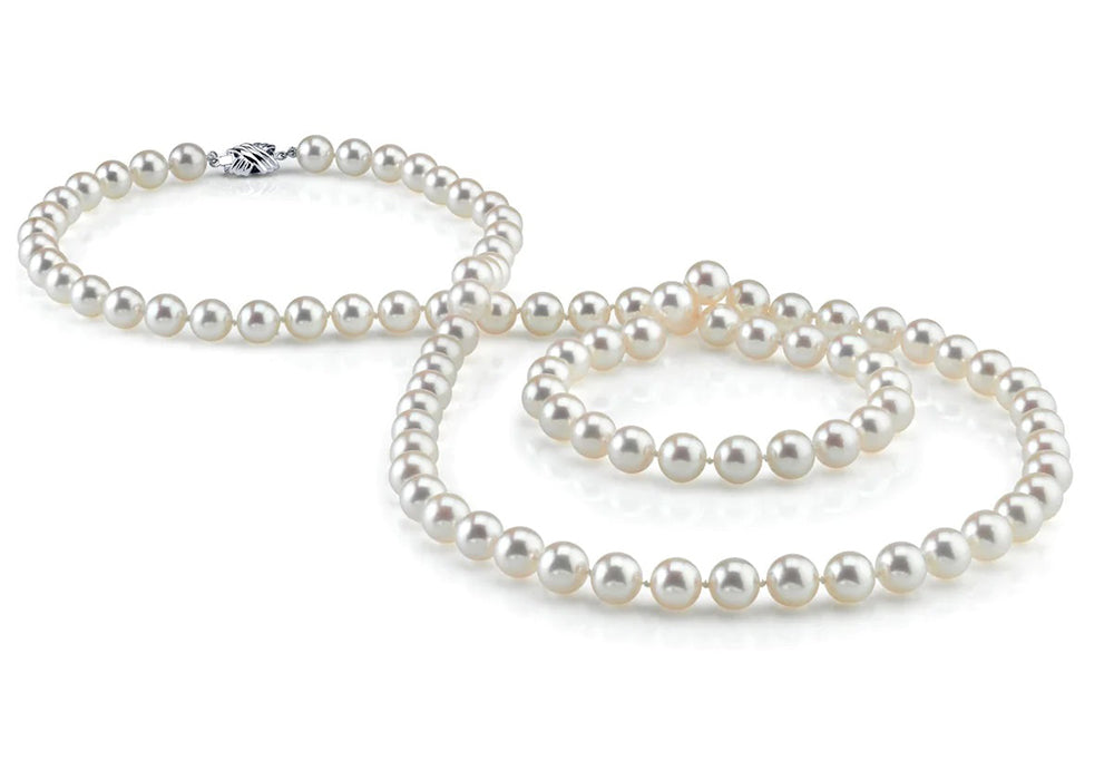 Weekly Product Spotlight: White Akoya Pearl Opera Length Necklace 8.0-8.5mm