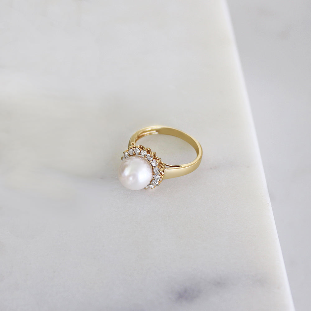 Valentine's Day Gift Guide: Pearl and Diamond Rings