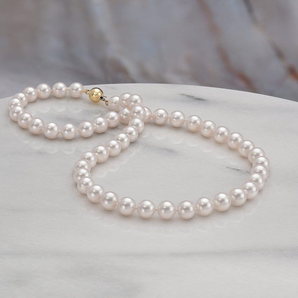 Classic Single Strand Pearl Necklaces