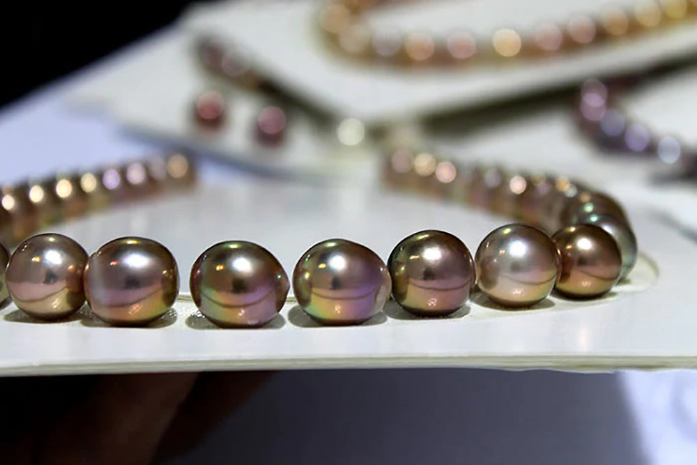 Weekly Eye Candy Spotlight: Metallic Drop-Shaped Colorful Freshwater Pearls