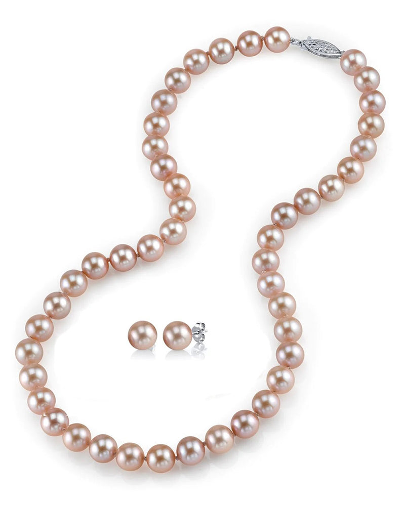 Weekly Product Spotlight: Pink Freshwater Pearl Necklace and Earring Set