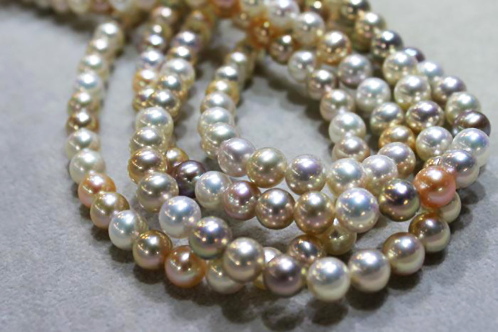 Gem Grade Metallic Multi-Color Freshwater Pearls