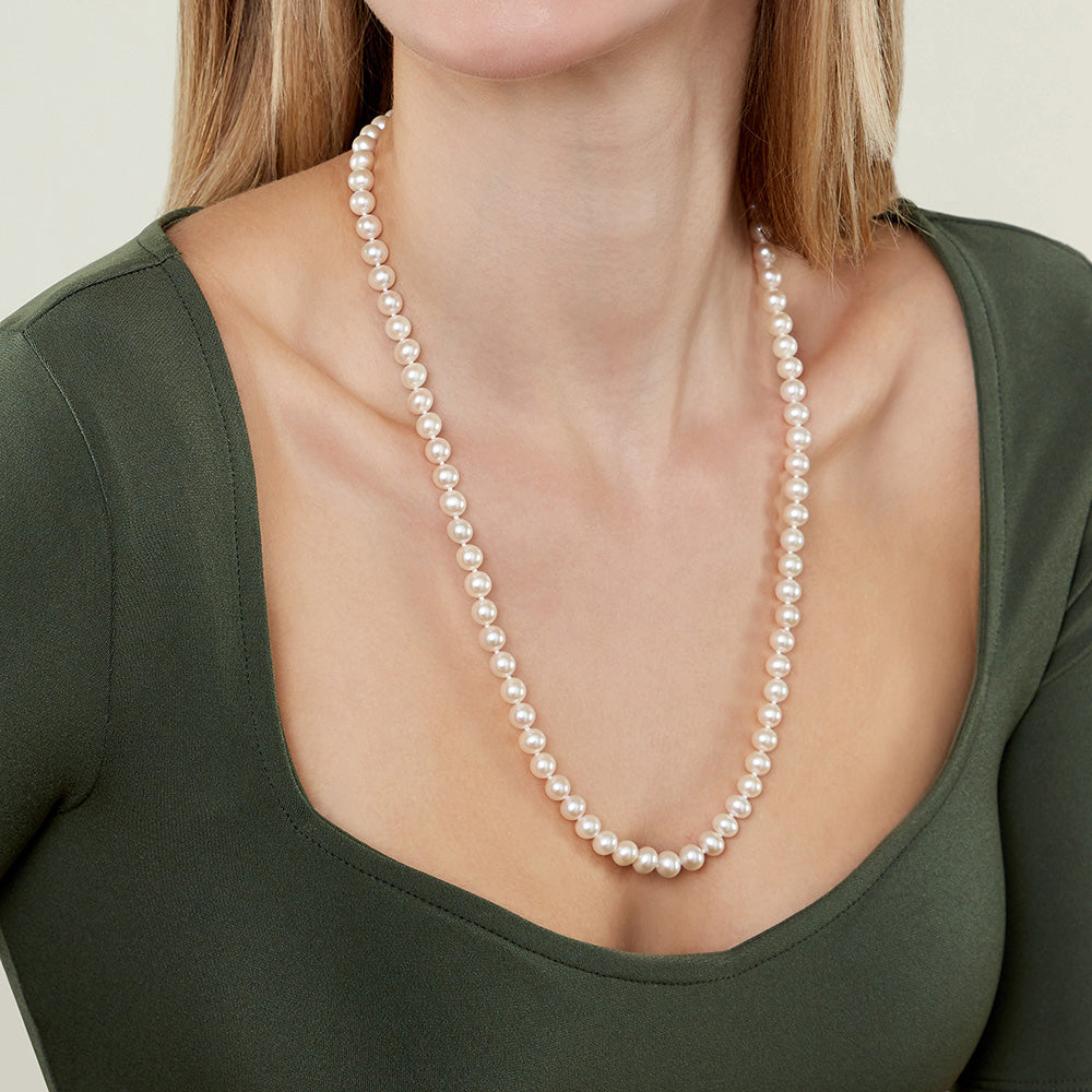 Matinee Length Pearl Necklaces