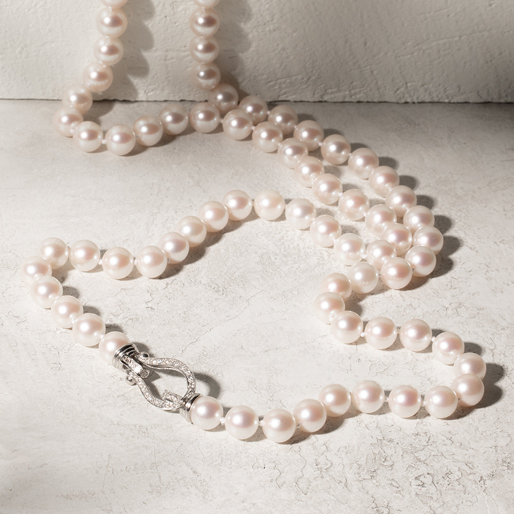 Pearl and Diamond Necklaces