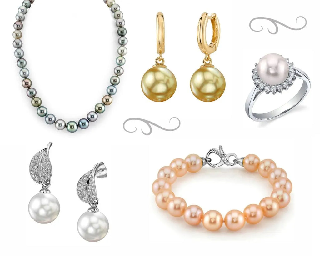 Selection of pearl jewelry by Pearls of Joy