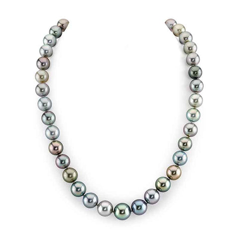 Weekly Pearl Product Spotlight: Pastel Multi-Color Tahitian Pearl Necklace, 10.0-12.0mm - AAAA Quality