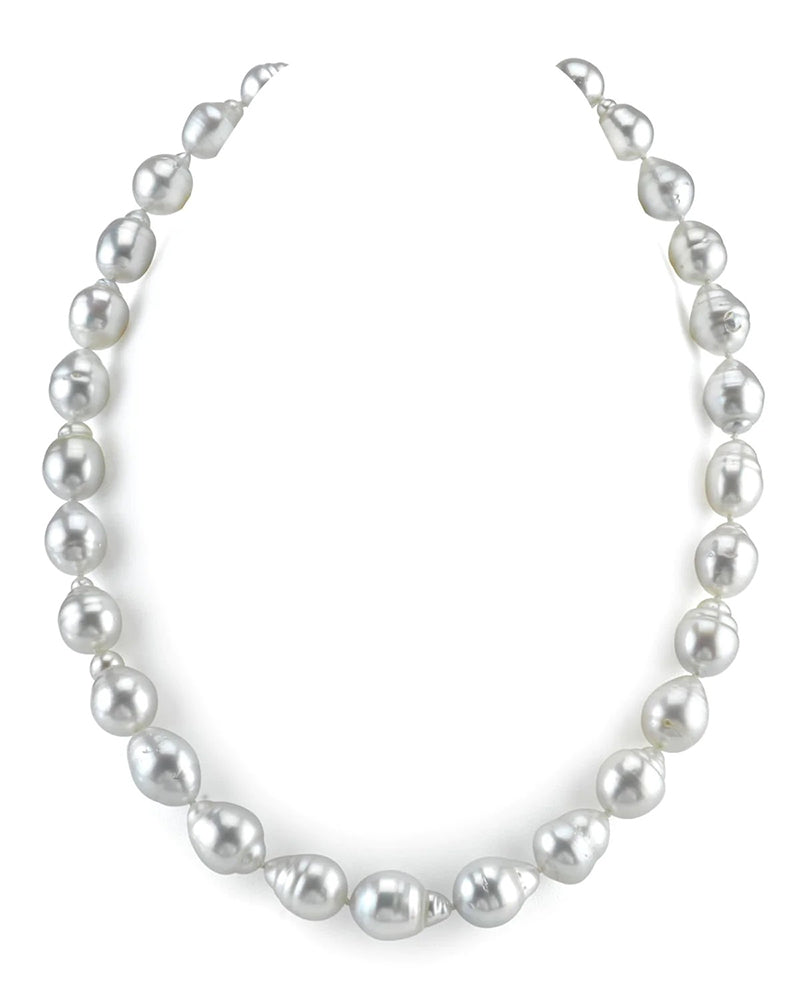 Featured Item White South Sea Baroque Pearl Necklace, 9-11mm