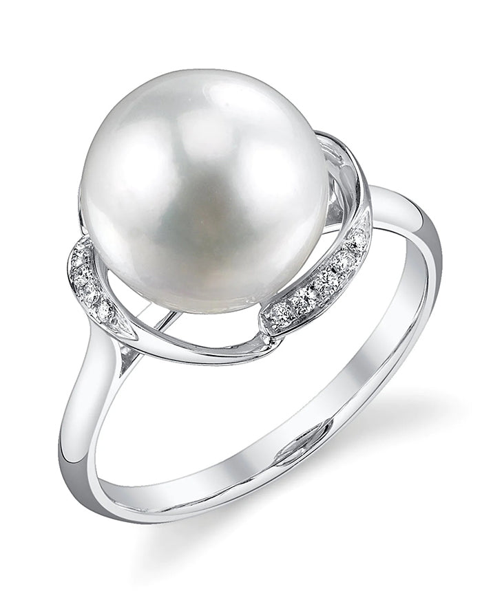 Weekly Product Spotlight: White South Sea Pearl & Diamond Ruby Ring