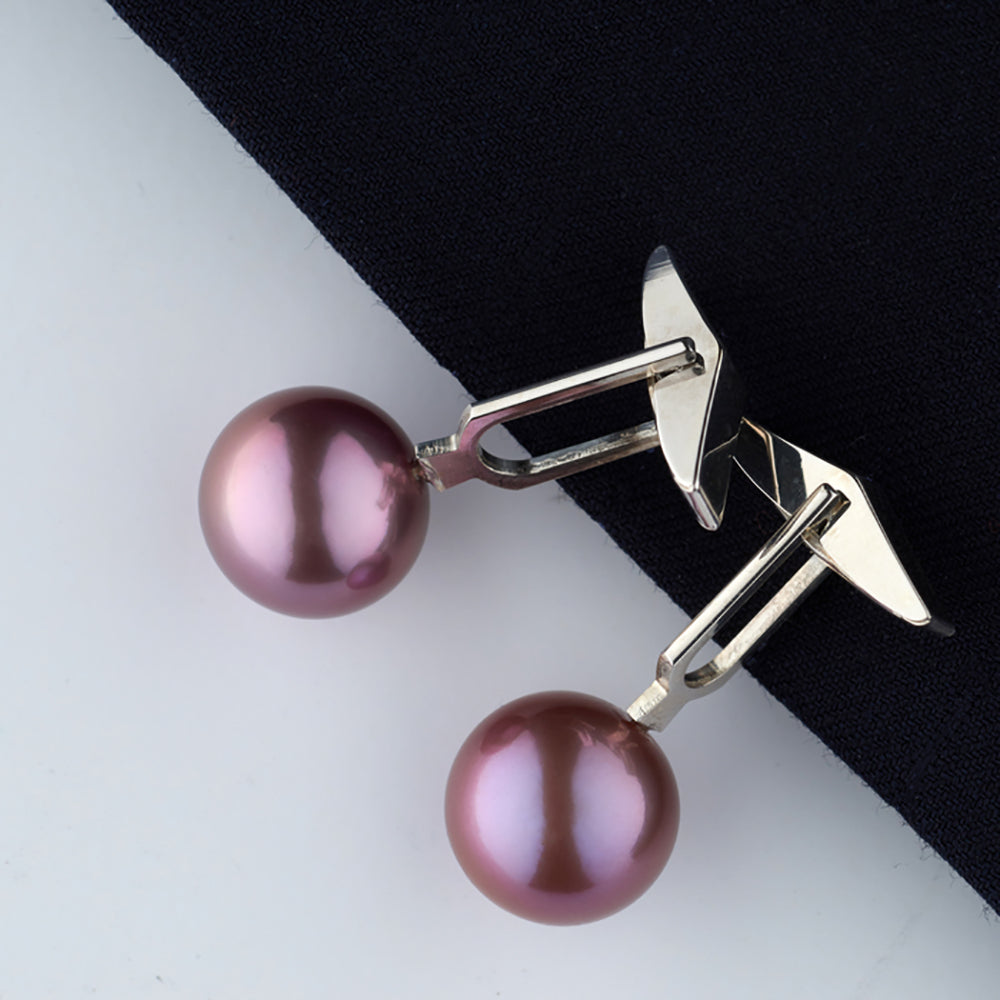 Weekly Eye Candy Spotlight: Custom Purple Edison Pearl Cufflinks