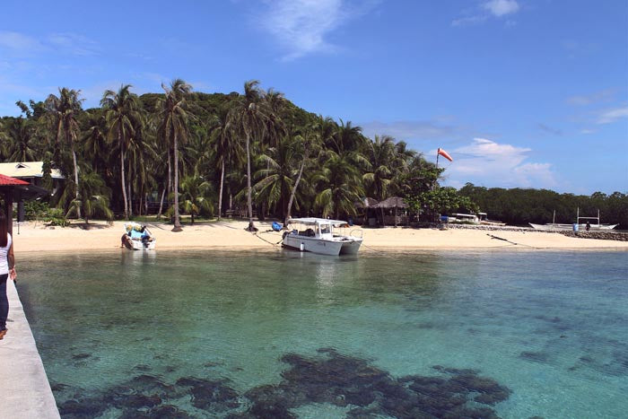 Flower Island's pearl farm beach