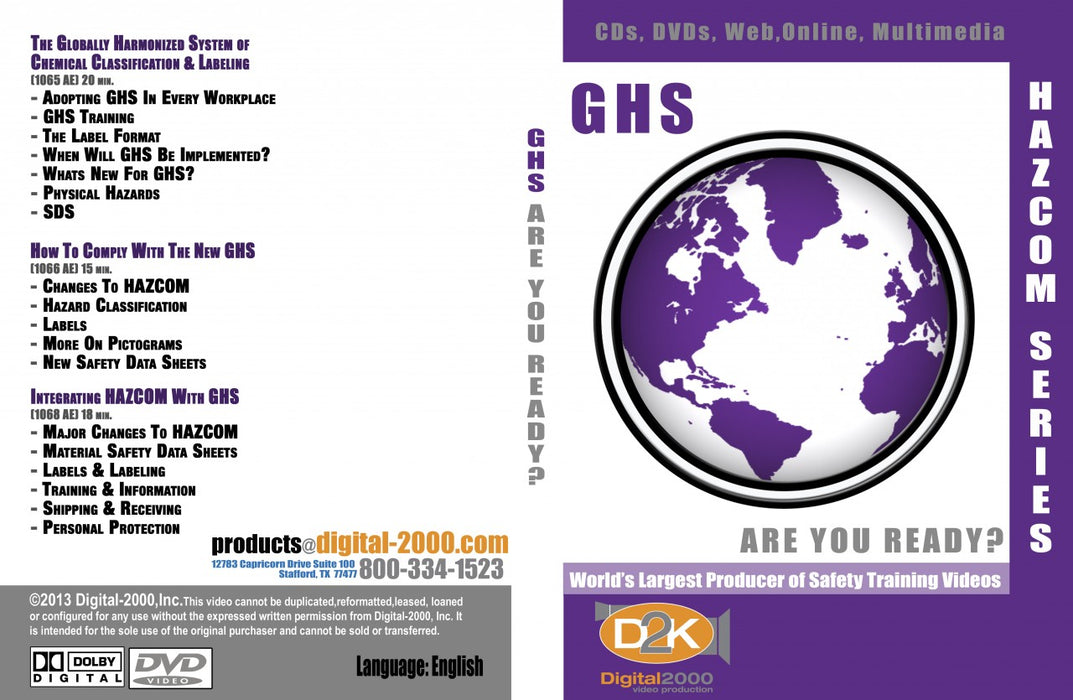 Ghs And Hazcom Training Videos Are You Ready Complete Kit