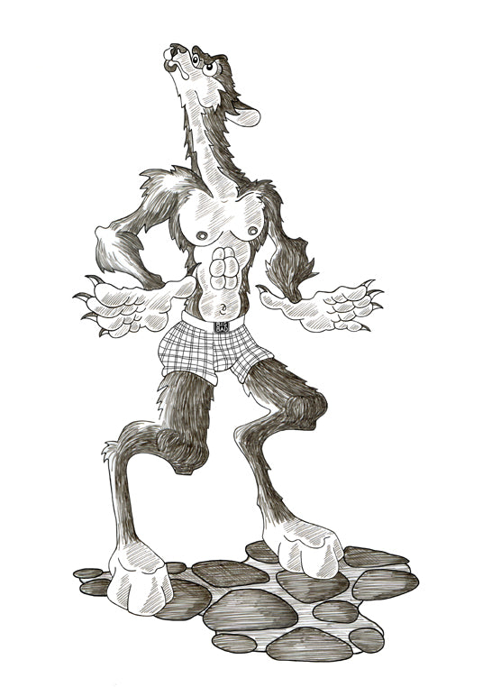 Werewolf illustration copyright Mark Julien